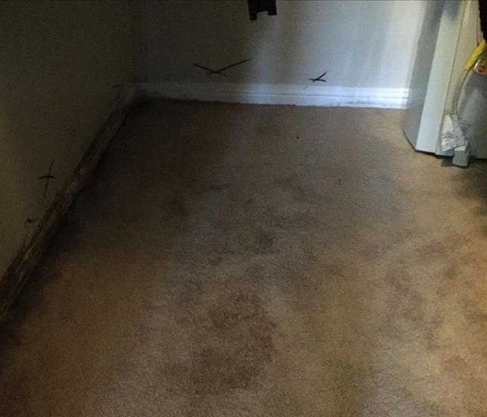 entry way with water damage 