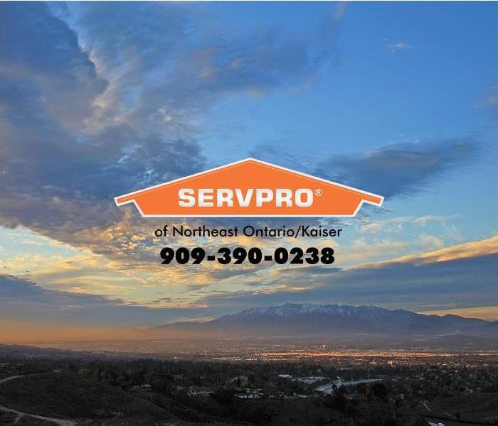 aerial view of sunset over San Bernardino